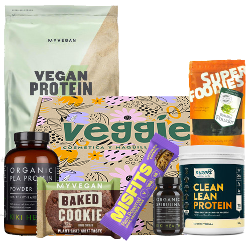 Caja de Suscripción Vegana de Fitness y Proteínas