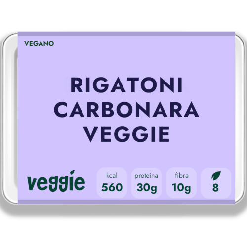 Rigatoni carbonara vegana