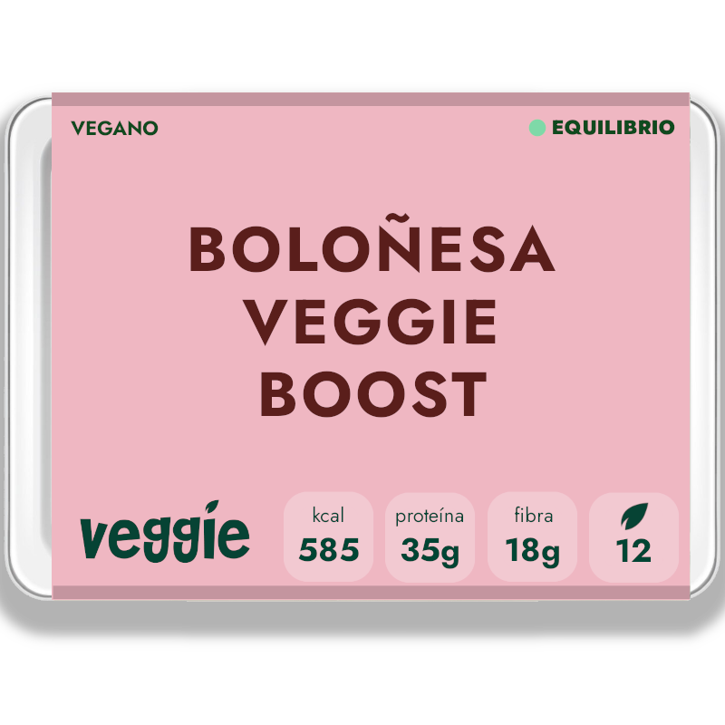 Boloñesa vegana proteica — tomate lento y soja