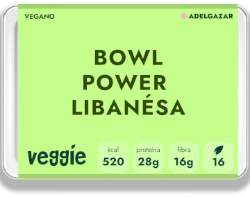 Bowl libanés vegano - Plan adelgazar