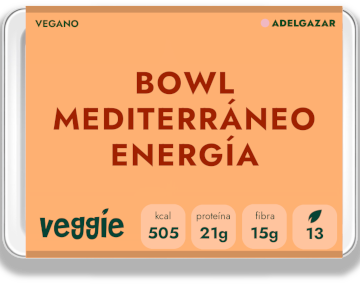 Bowl mediterráneo vegano - Plan adelgazar