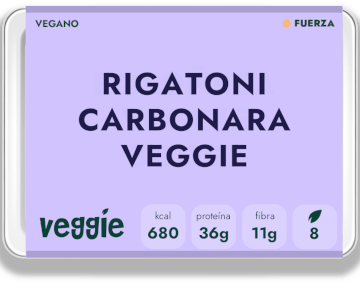 Rigatoni carbonara vegana