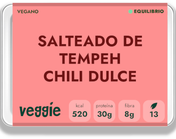 Salteado de tempeh sweet chili - Plan equilibrio